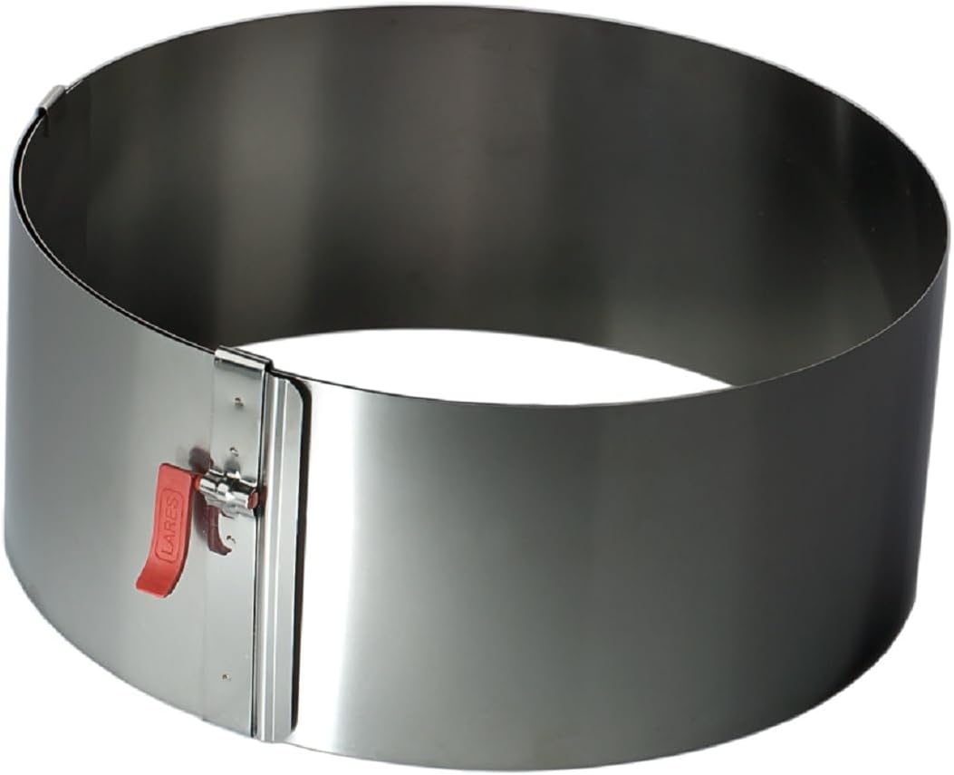 Lares Tall Cake Ring with Clamping Lever, 17 - 30 cm, Height: 15 cm