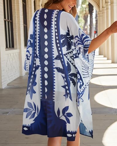 Image of Swimsuit Coverups for Women Sarong Beach Bikini Wrap Sheer Short Skirt Chiffon Scarf for Swimwear