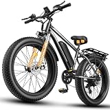 Electric Bike for Adults 1500W Peak Motor, Fast 26' Fat Tire Ebike, 32MPH & 65 Miles...