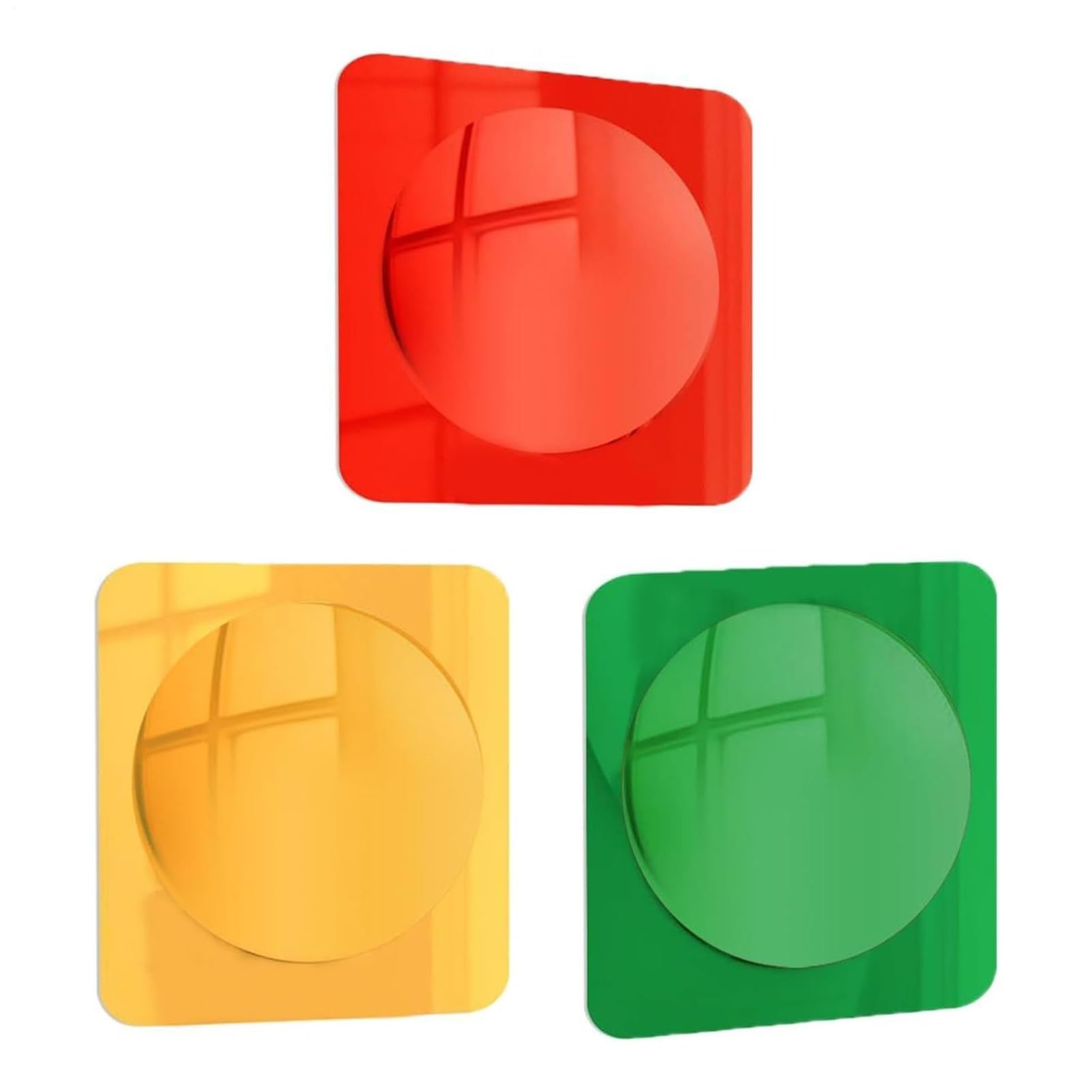 Miroir sensoriel mural acrylique : lot de 3 miroirs à bulles pour décoration de salle sensorielle