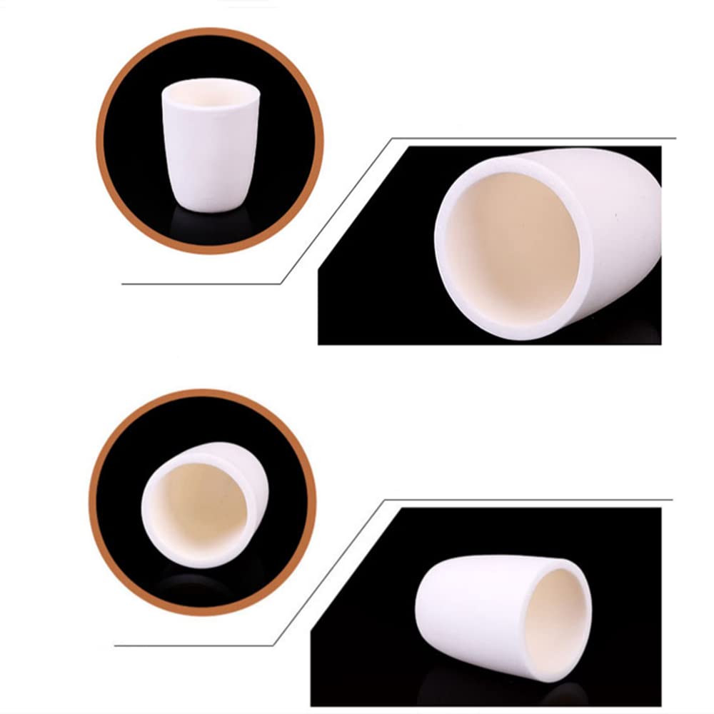 Crisol de alúmina al 99% - Crisol de laboratorio de alta temperatura, opciones de 3 ml a 3500 ml 1 unidad(15ml)