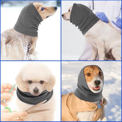 TAIHOBO Ohrenschützer für Hunde, Anti-lärm Ohrenschutz Hund, Beruhigende Gehörschutz Hund Winddichte, Waschbare Hunde Ohrenschutz, für Warmhalten und Ängste bei Haustieren Lindern (M)