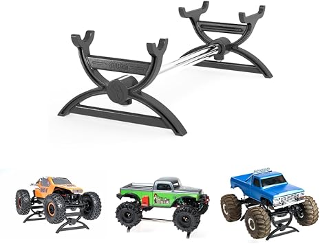 RC Car Stand for AX24, SCX24 Crawler, 1/24 RC car Display Stand for FCX24, FCX24M, CR18P, Axial SCX24 C10 Deadbolt JLU B-17 Gladiator Upgrades Accessories, 1PCS