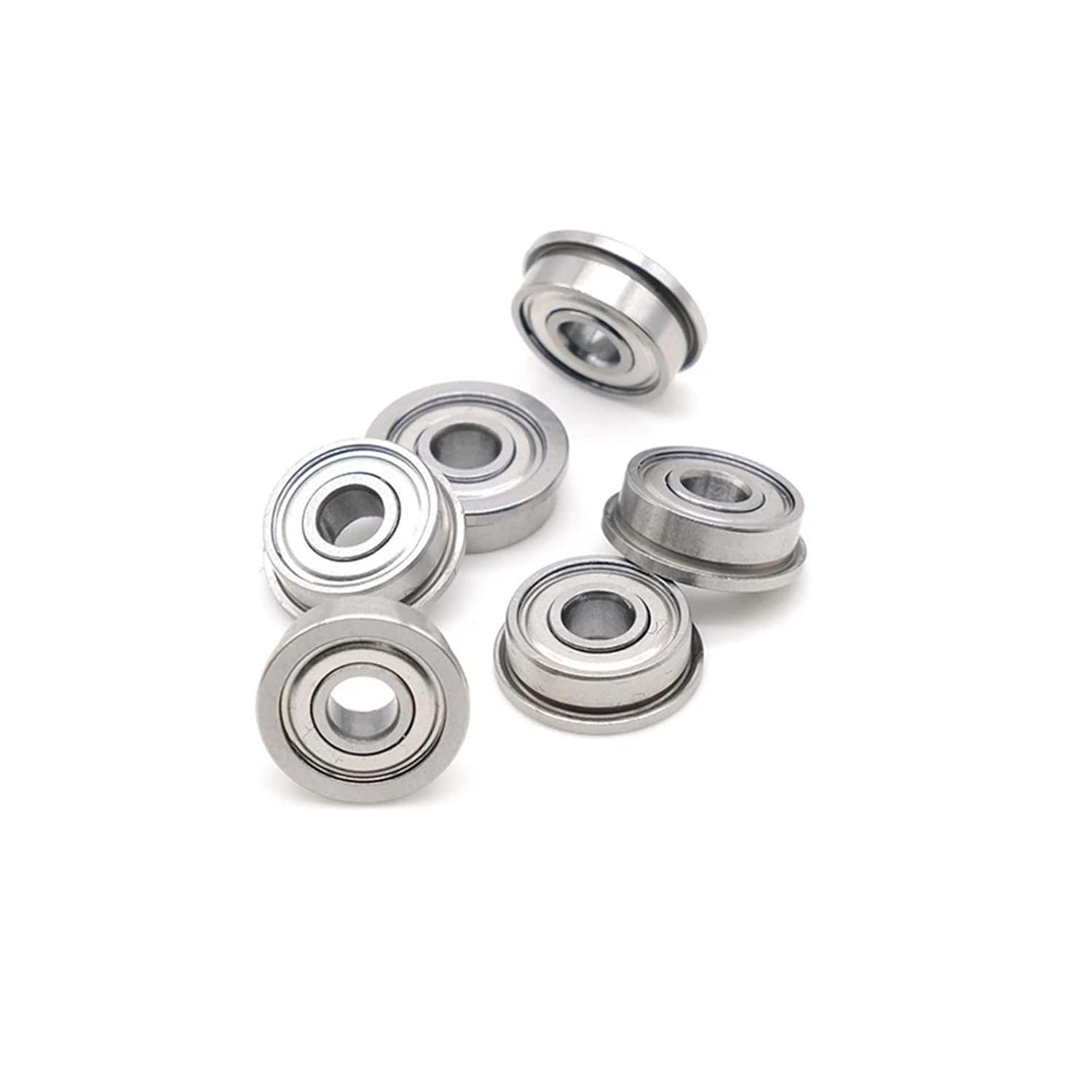 Flange Bearings Inch Size Flanged Ball RIF-518ZZ, FR2-5ZZ 3.175X7.938X3.571mm 10PCS