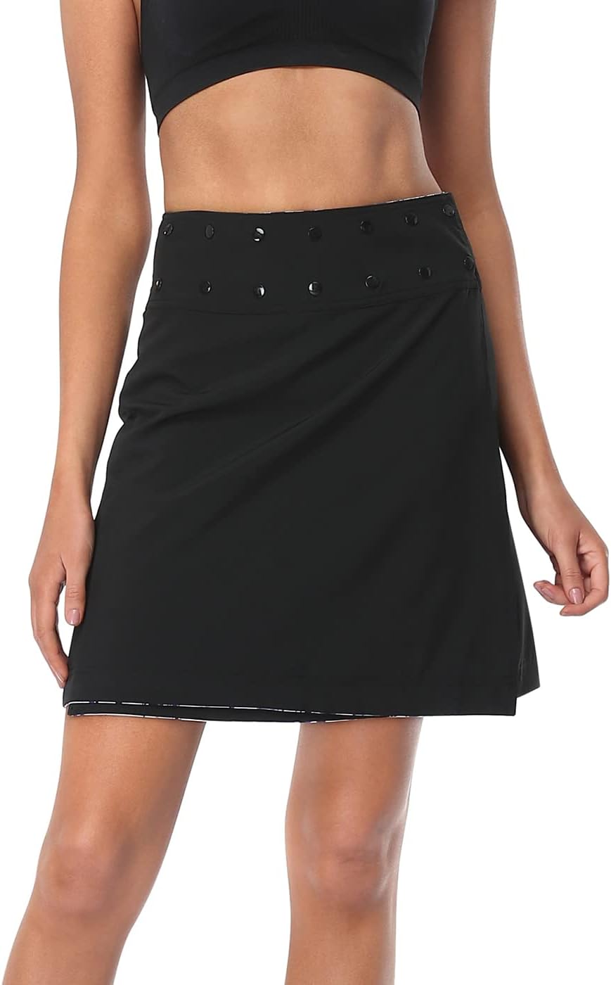 HDE Womens Reversible Wrap Skirt - Swim Coverup Adjustable Snap Wraparound Waist with Zip Pocket for Travel Swim Beach Hawaii - Image 5