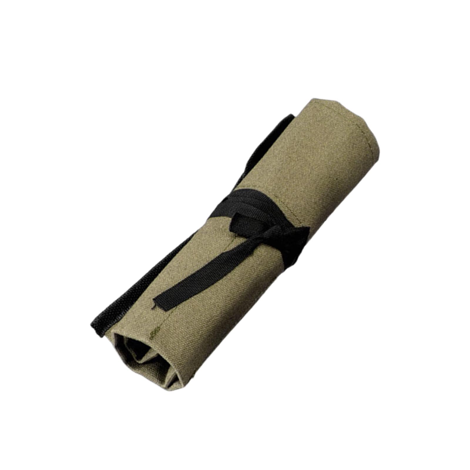 Quick Access Foldable Tool Roll Pouches Portable Organizers Multiple Pockets Sturdy Water Resistant Fabric Portable Tool Organizers