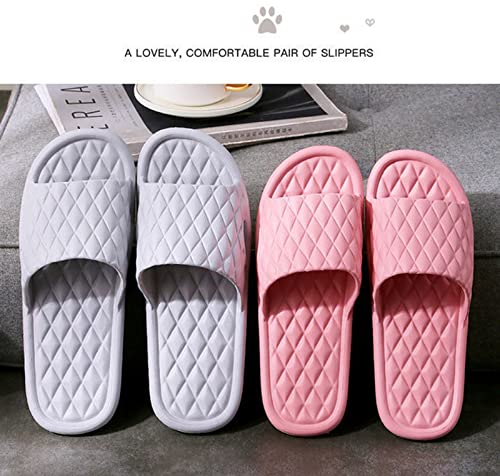 شبشب حمام مضاد للانزلاق للجنسين، شبشب استحمام للاستخدام الداخلي والخارجي، صندل مسطح ناعم وخفيف الوزن مقاس 42-43 بلون رمادي من سكاي-تاتش