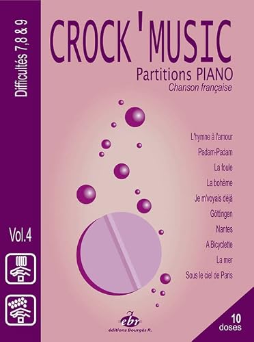Image of Edith Piaf: Recueil CrocK'MusiC Volume 4: Piano: Mixed Songbook