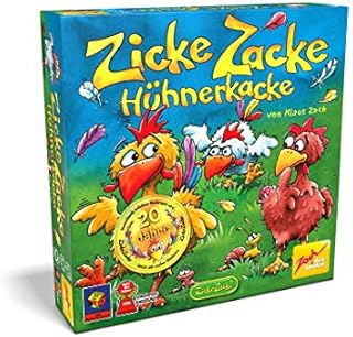 Zoch 601121800 Zicke Zacke Hühnerkacke, Kinderspiel 1998, rasantes Gedächtnisrennen, für Kinder ab 4 Jahren, Brown