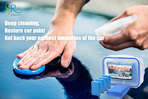image for SENROKES Clay Bar Car Detailing Clay - Clay Bars Magic Clay Bar 4 Pack