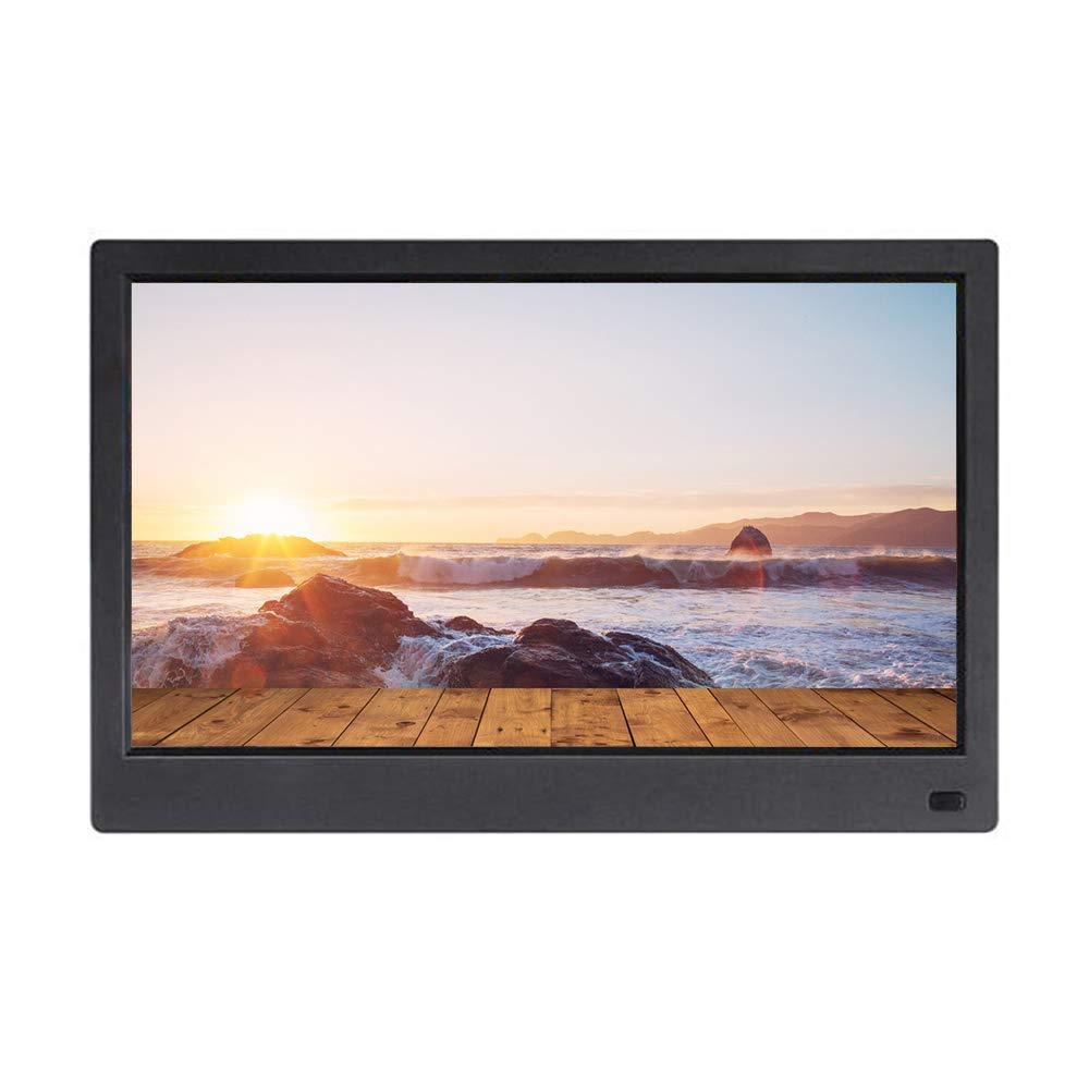 MYUYEE 11.6/13-Inch Ips Screen 1080P Digital Photo Frame, Electronic Photo Album With Calendar And Clock – White (Black-13Inch)
