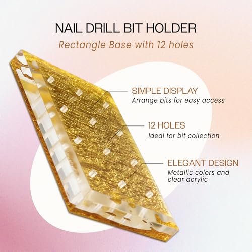 Soporte acrílico transparente para brocas de uñas PANA miniatura 2
