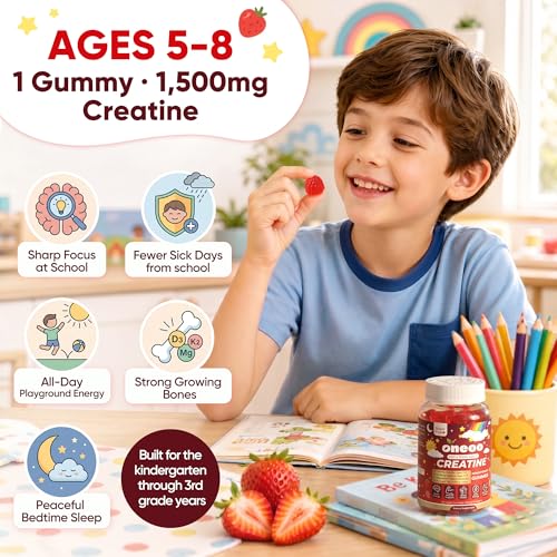 Oneoo Creatine Monohydrate Gummies For Kids & Teens