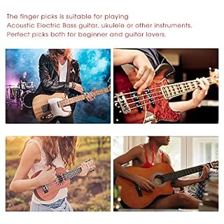15Pcs Médiator Finger Picks,Protecteur de doigt pouce index Accessoire avec boîte de rangement pour guitare - Les Beatles, Paul McCartney, John Lennon, RIngo Starr, George Harrison 15Pcs Médiator Finger Picks,Protecteur de doigt pouce index Accessoire avec boîte de rangement pour guitare – Image 3