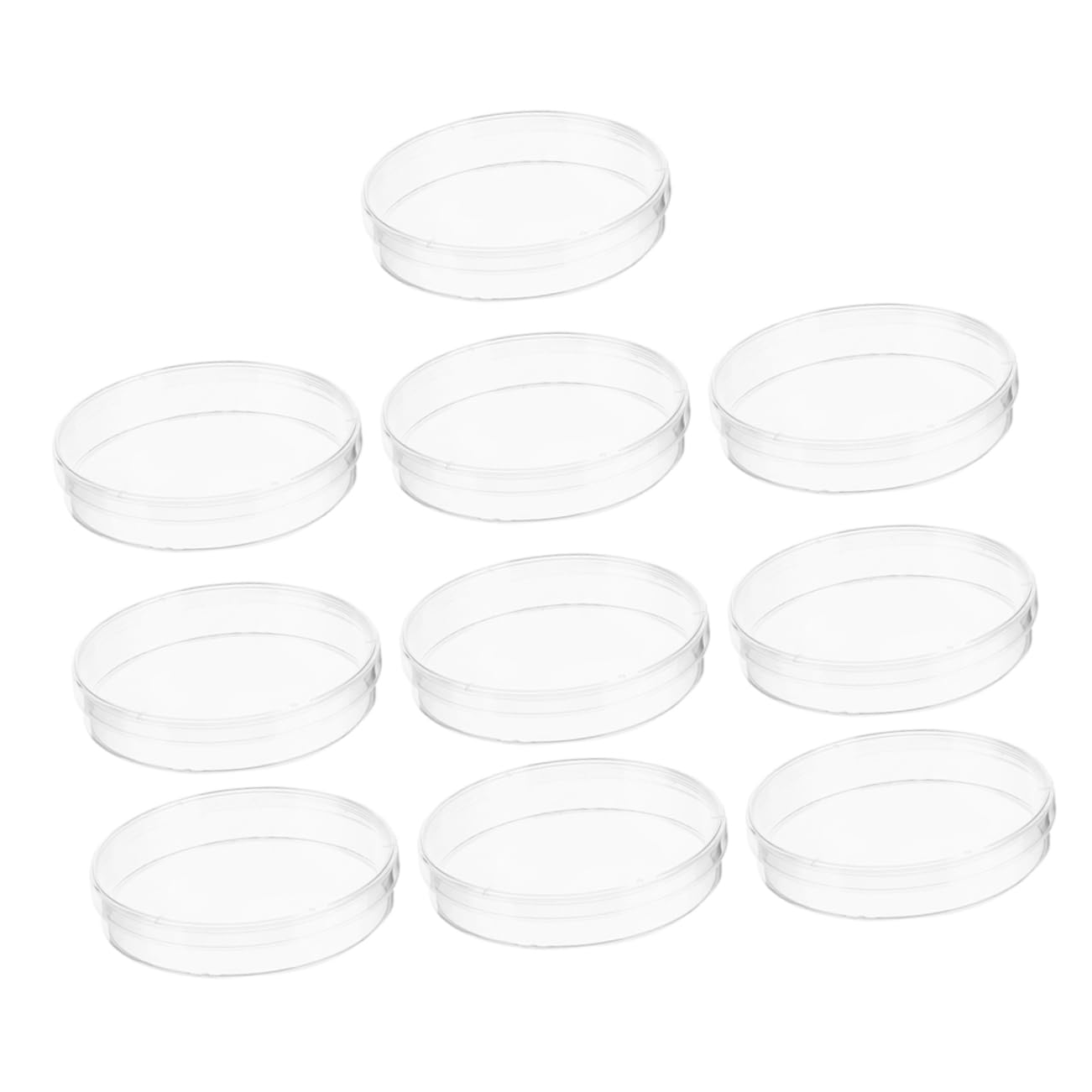 Gatuida 50piezas Placas De Cultivo Celular Transparentes De Laboratorio Para Experimentos Científicos Para Análisis y Formación Biología