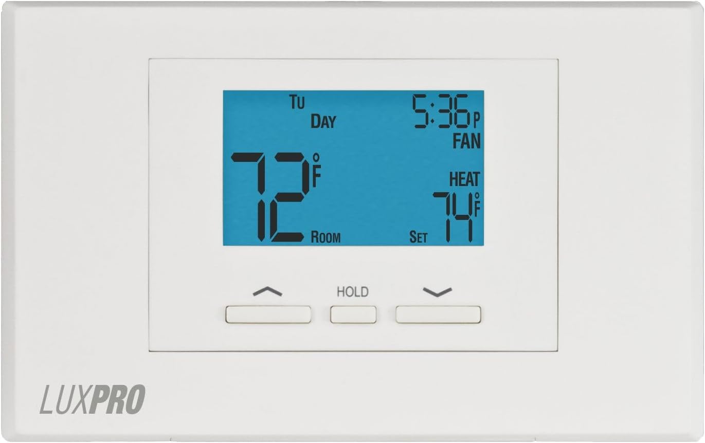 Lux TX9100E 7 Day Universal Programmable Thermostat Locking
