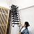 Wall-Mounted Attic Ladder Manual Attic Stairs with Pull-Down Bar Loft Ladder Non-Slip Steps Folding Ladder for Narrow Spaces