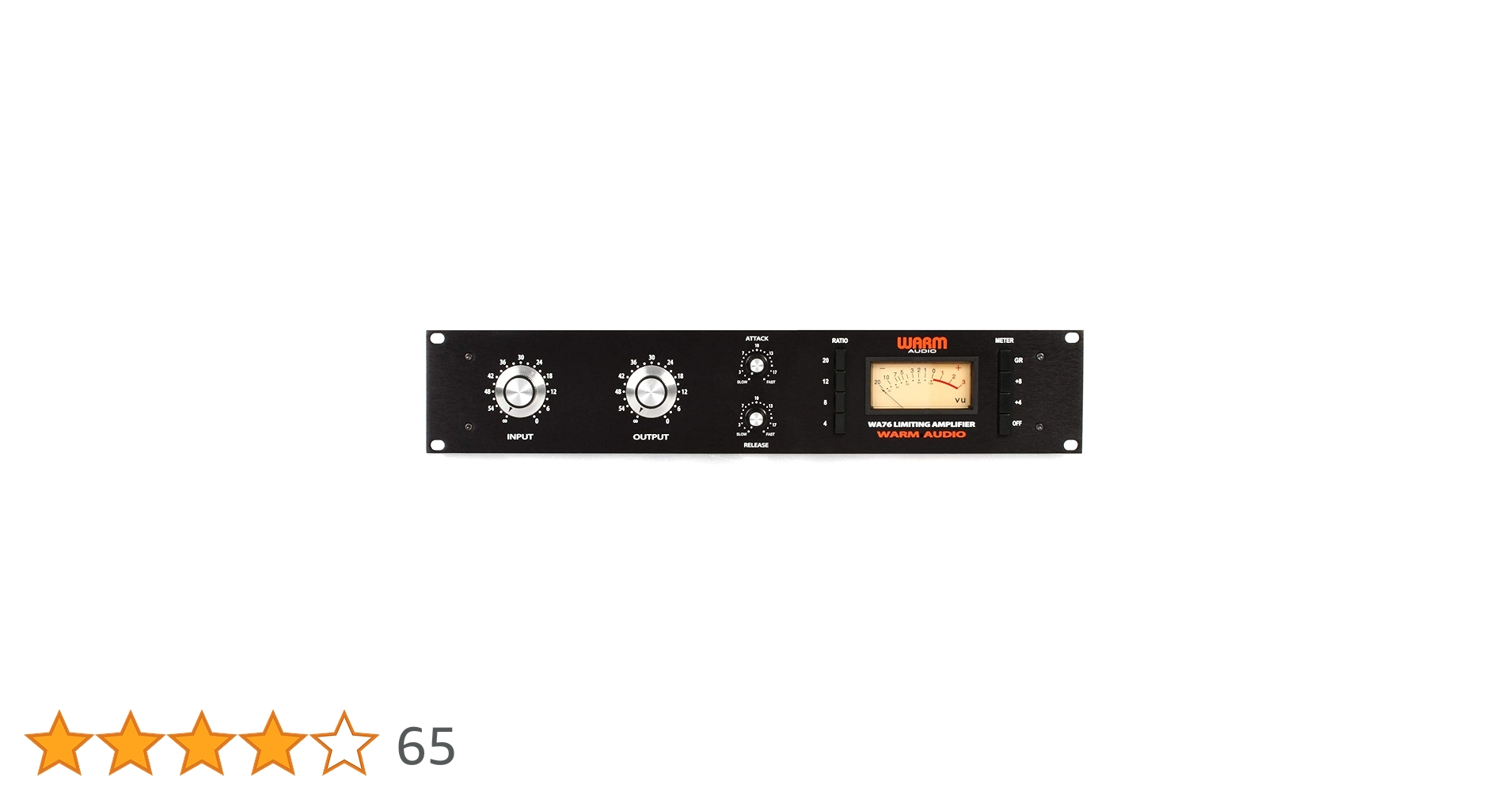 Warm Audio WA76 Single Channel Discrete Compressor, Black