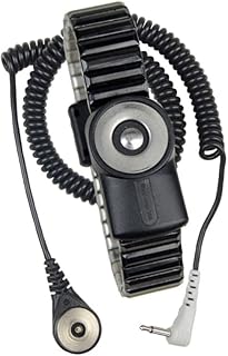 SCS 2229 WRIST BAND W/ CORD, METAL, M, SNAP, 6FT