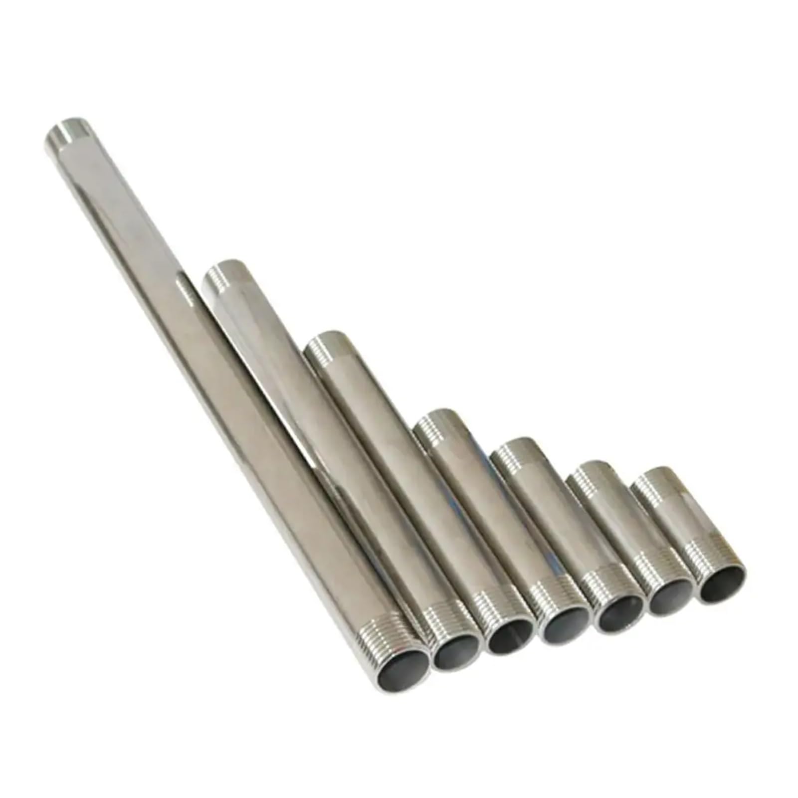 1/2 "Filettatura Maschio Connettore In Acciaio Inox Tubo Dell'acqua Da Giardino Adattatore Lunghezza 5/6/8/10/15/20/30cm Tubo di Prolunga Doccia Opzionale(Size:30cm x 1I2 inch)