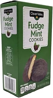 Clover Valley Thin Fudge Mint Cookies 9 Ounce Box