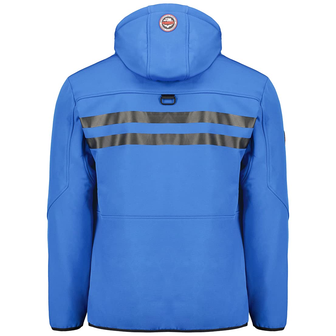 Geographical Norway Royaute Men Męska kurtka z kapturem Softshell Wodoodporna - taktyczna kurtka outdoorowa - piesze wycieczki narciarskie jesień zima wiosna (królewski niebieski, L)