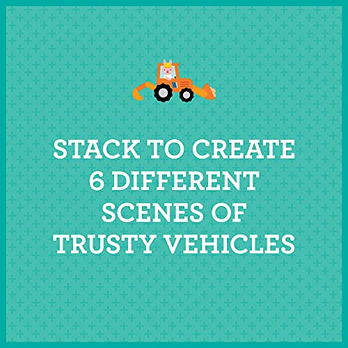 Image of Petit Collage Vehicles Puzzle Blocks