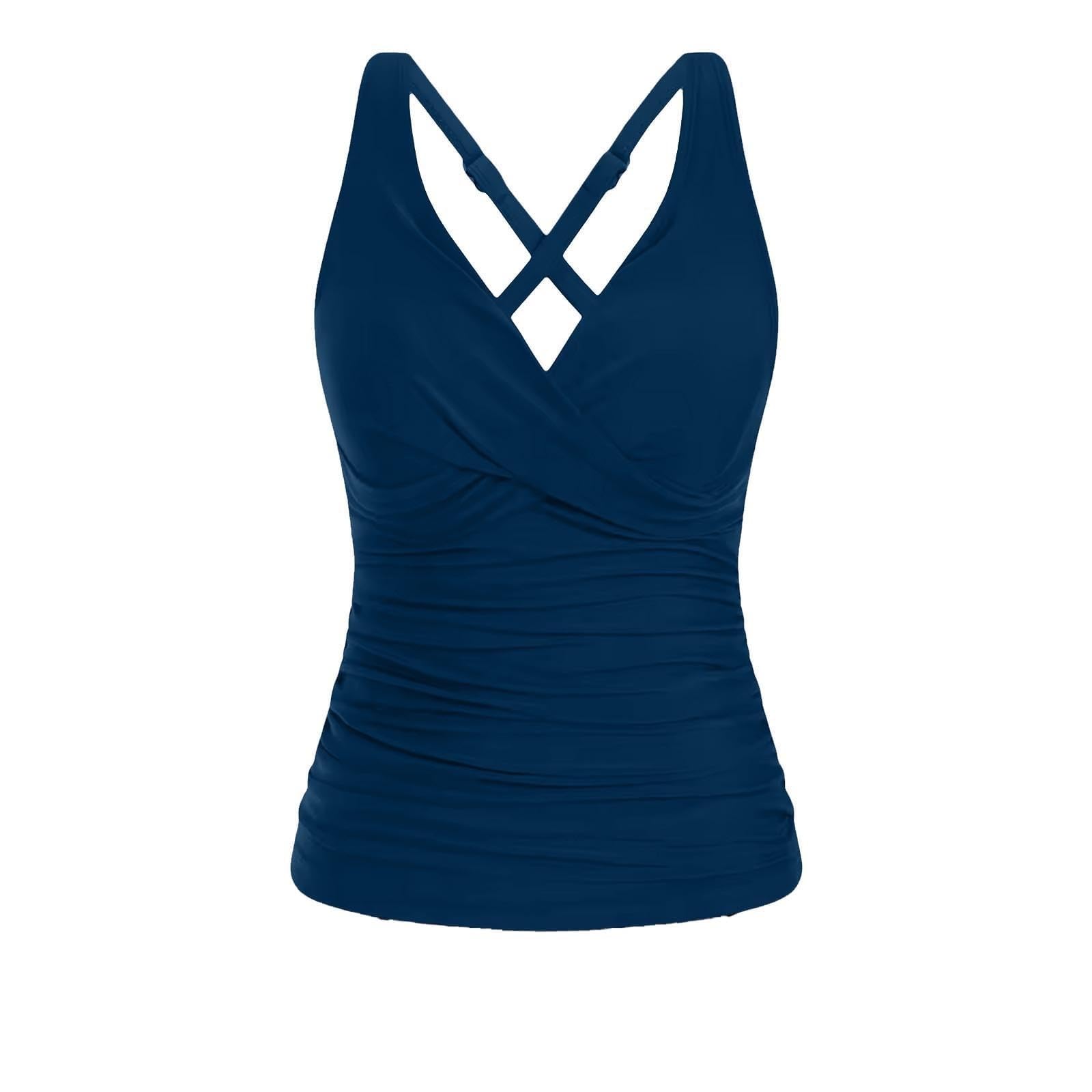Genérico BañAdor Sin Tirantes Mujer Partes De Arriba Bikini Tops de Tankini para Traje baño Parte Superior Inferior Push up con Relleno Deportivo