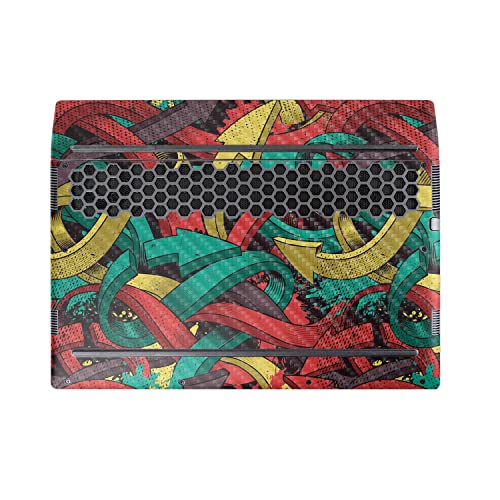 Image of MightySkins Carbon Fiber Skin Compatible With Alienware M17 R5 (2022) Full Wrap Kit - Triadic Arrows | Protective, Durable Textured Carbon Fiber Finish | Easy To Apply & Change Style | Made in the USA