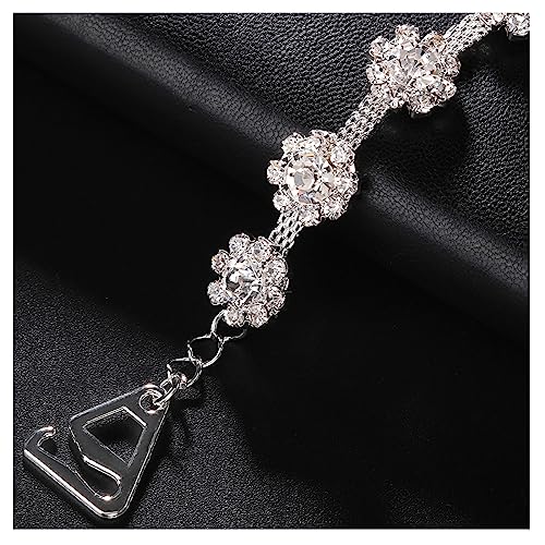 1Pair Luxury Rhinestone Shoulder Straps Jewelry Crystal Shoulder Strap Chain Rhinestone Underwear Chain Bridal Wedding Dress Bra Summer Body Accessories Jewelry for Women4