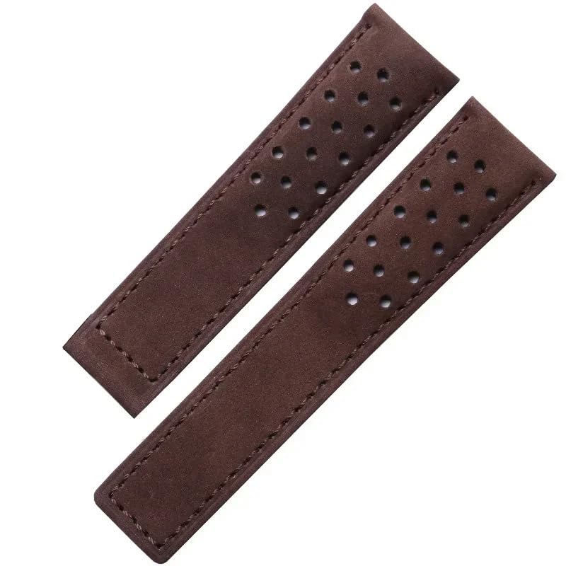 Bracelet daim 22 mm London Craftwork conçu pour TAG Heuer Carrera et Monaco