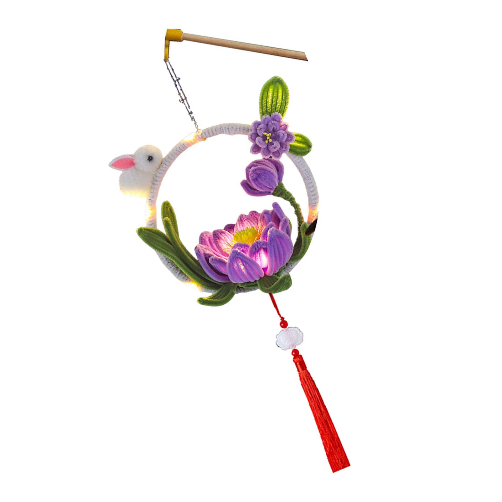 Elnwnnkc Glowing Twisting Stick Rabbits Flower Lamp Portable Accessory for Collector and Decoration Enthusiasts Festival Celebration Accessory