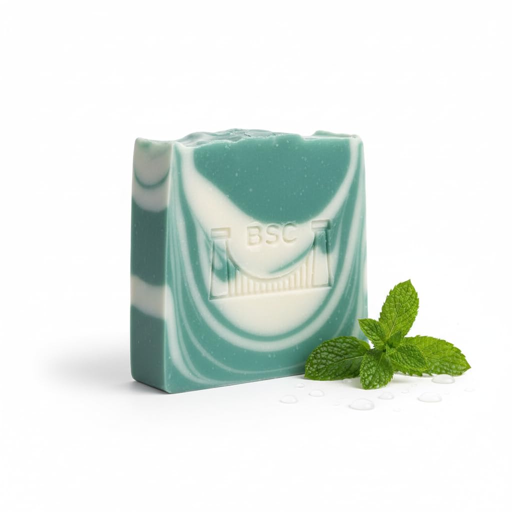 Hademade Coconut and Shea Butter Artisan Soap with Essential oil. (Peppermint)