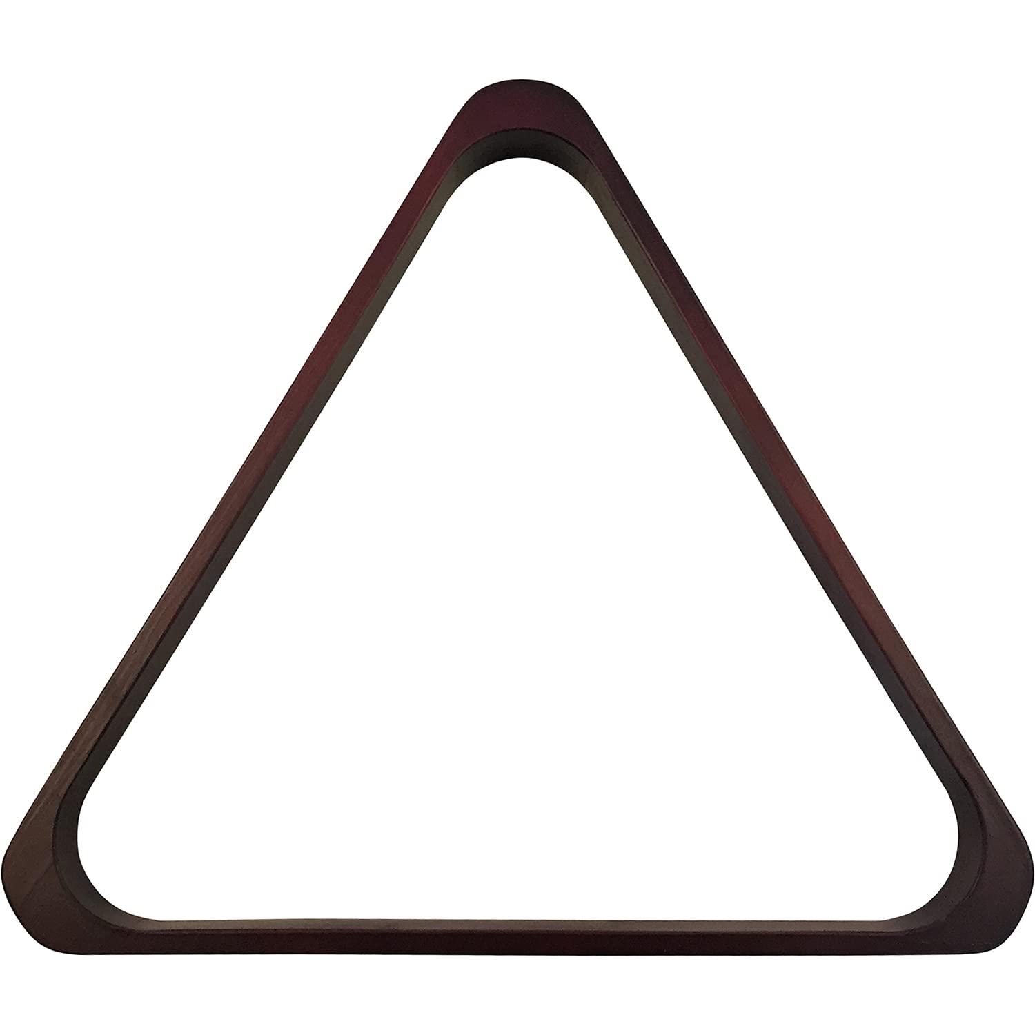 Buffalo Hoge kwaliteit Houten Triangel, Luxe uitvoering Met hoekstukken. Stijlvolle Triangel voor de Luxe biljartkamer! Uitvoering in Mogano Look Standaard Pool formaat 57,2 mm