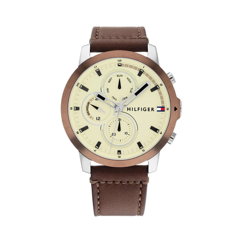 Tommy Hilfiger Men Parchment Dial Analog Watch (B0BTYH6R7D) Amazon Price History, Amazon Price Tracker