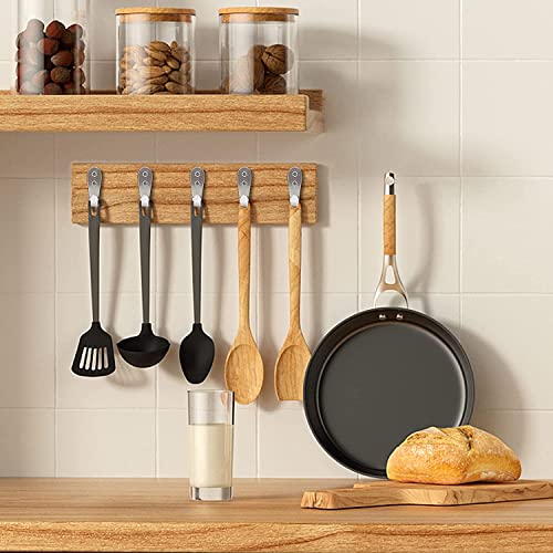 N & N 12 Pcs Stainless Steel Wall Hooks, Heavy Duty Coat Hooks, Garage Bathroom Kitchen Dining Room, Wall Mounted Utility Hooks For Coat, Scarf, Bag, Towel, Key, Cap, Cup, Hat (2.7 Inch, Silver) #TOP4