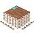 Yes4All Interlocking Floor Mats with Border – Foam Floor Mats/Gym Floor Mats with EVA Interlocking Tiles (12 Square Feet – Oak Wood Dark – 12 Tiles)