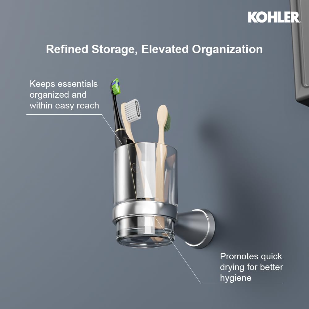 Kohler Tumbler Holder (Silver) (5637IN-CP) 3