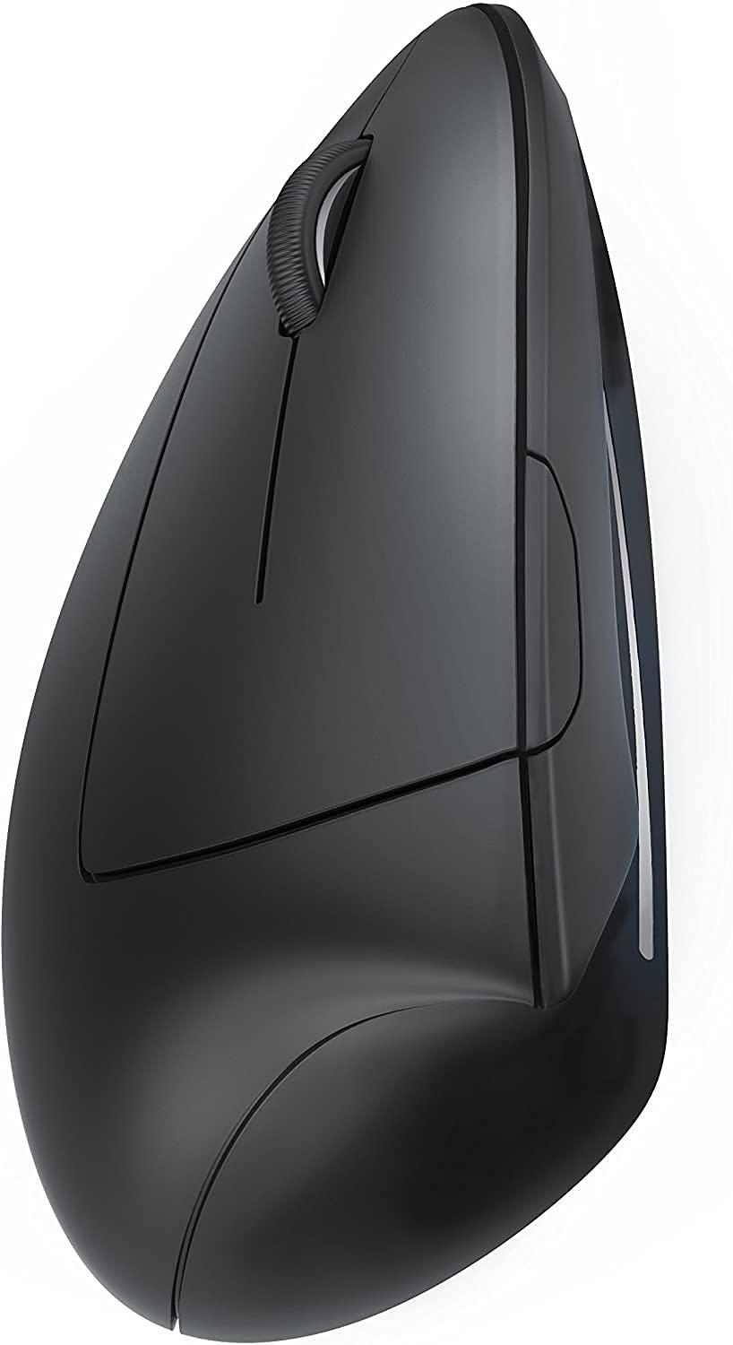 CSL - Nuovo Mouse Verticale per Mancini - Design ergonomico - Previene Il Disturbo del Tunnel Carpale sindrome RSI - rispettoso del Braccio - 5 Tasti