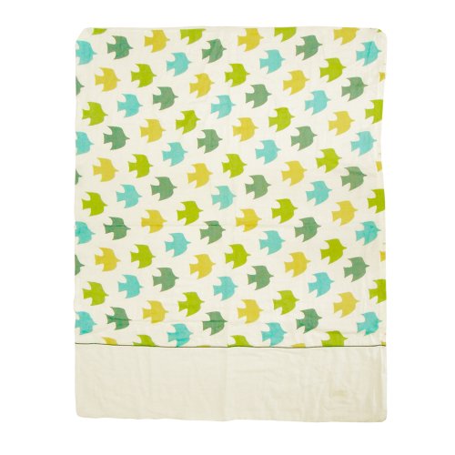 baby.e-sleep(ベビーイースリープ)×QUARTER REPORT ピジョンベビーダブルガーゼ掛カバー(エメラルド ダブルガーゼ) 102×128cm