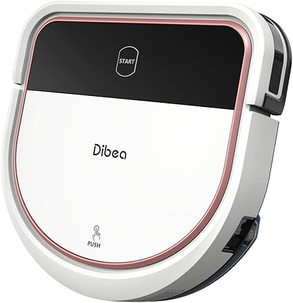 Amazon Dibea D500pro ロボット掃除機 D型 音声案内 リモコン操作 予約機能 乾湿両用 2way 水拭き 乾拭き 強力吸引 静音 薄型 絡まり防止 転落防止 衝突防止 長期間稼働 ペットの毛 畳 床 フローリング カーペット 自動充電 ピンク 自動掃除機 ロボット型クリーナー