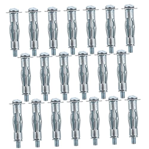 MUSISALY 20pcs Drywall Expansion Bolts Wall Anchors Screws Kit Heavy Duty Anchor