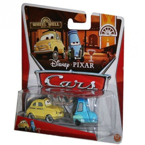 Disney/Pixar Cars Wheel Well Motel Luigi & Guido with Shaker Glasses 1