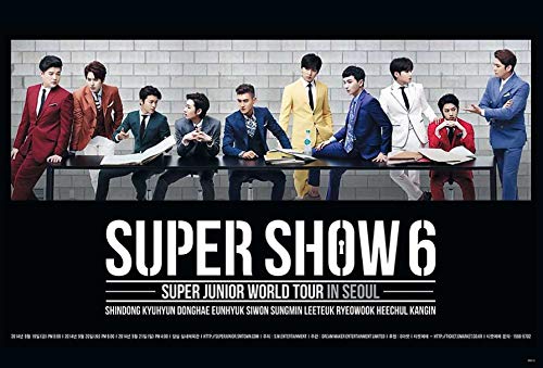 Amazon.com: Super Junior Super Show 6 PÓSTER 34 x 23.5 horizontal