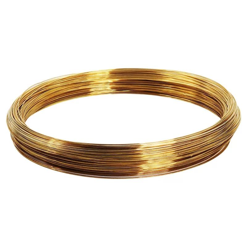 Brass Round Wire Bare Brass Wire 0.3mm to 5.0mm for Jewellery Making Craft Art Hobbies Models (Length10M,0.4mm)