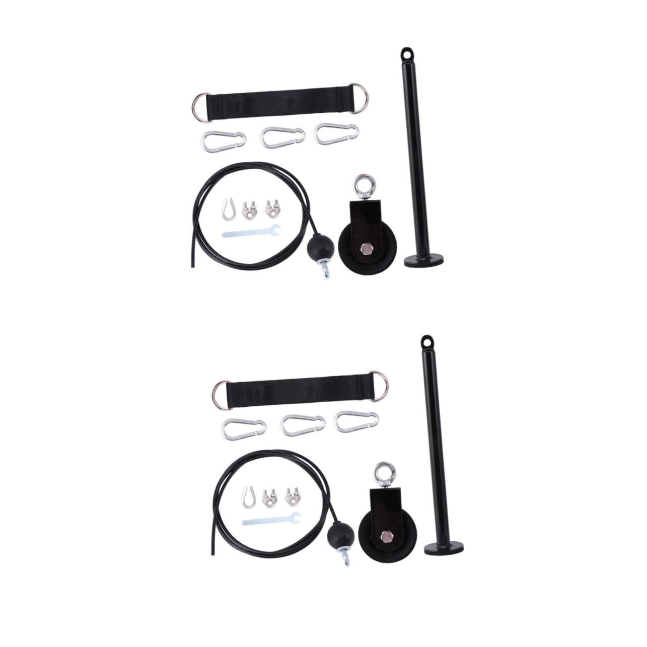 Toddmomy Dispositivo di fitness a discesa ad alta posizione pilates kit da palestra kit di allenamento fisico portatile attrezzature per il fitness fai da te Metallo