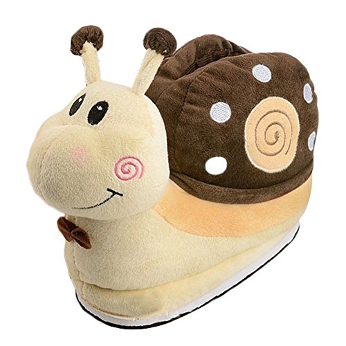 Auspicious beginning Chaussons de peluches d'animal unisexe mignons chauds de ménage pour des adultes