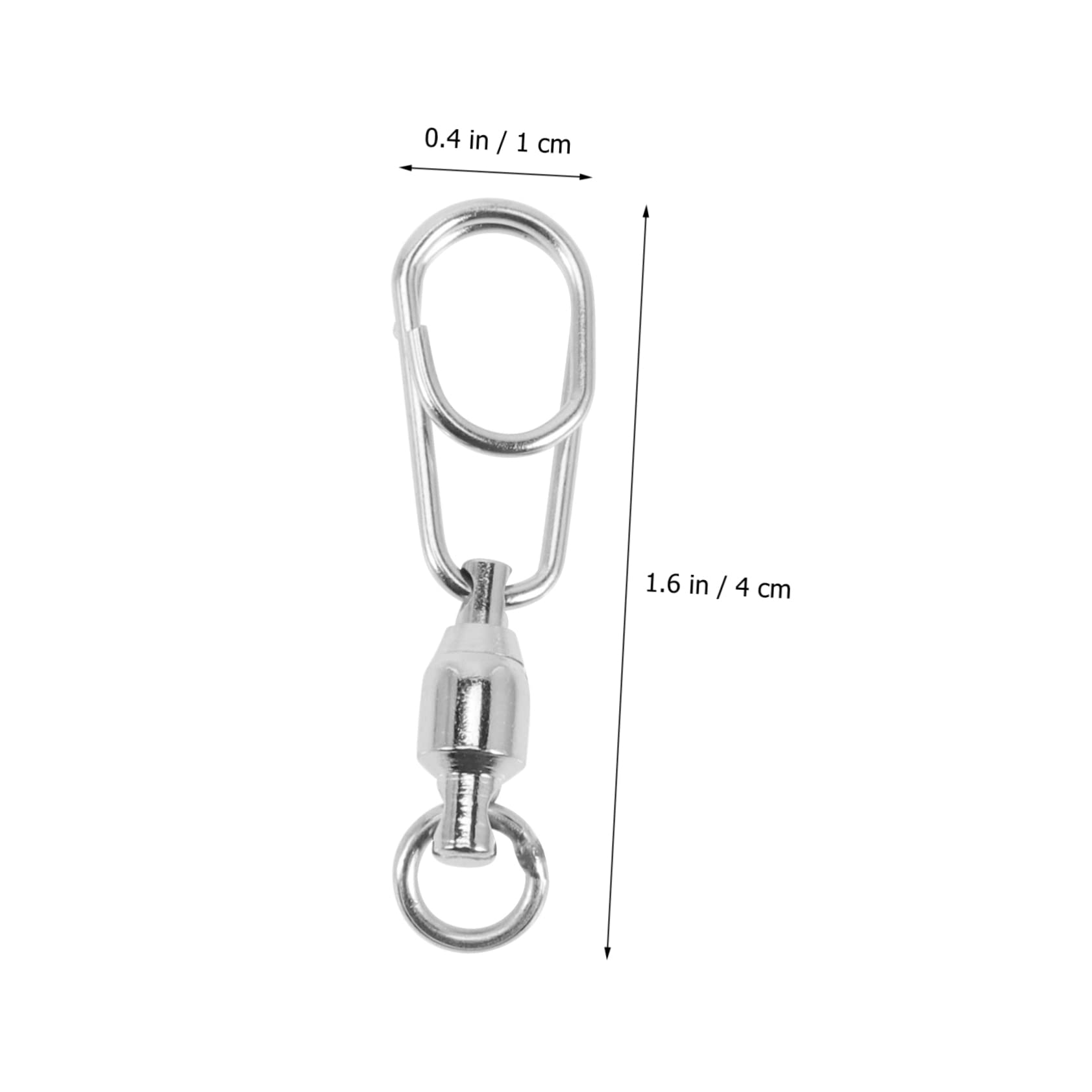 SUPVOX Connecteur D'Anneau À Huit Chiffres Petit Leurre De Pêche Leurre Émerillons À Pression Connecteur D'Appât De Pêche Anneau De Verrouillage Extérieur Remplacement Pivotant