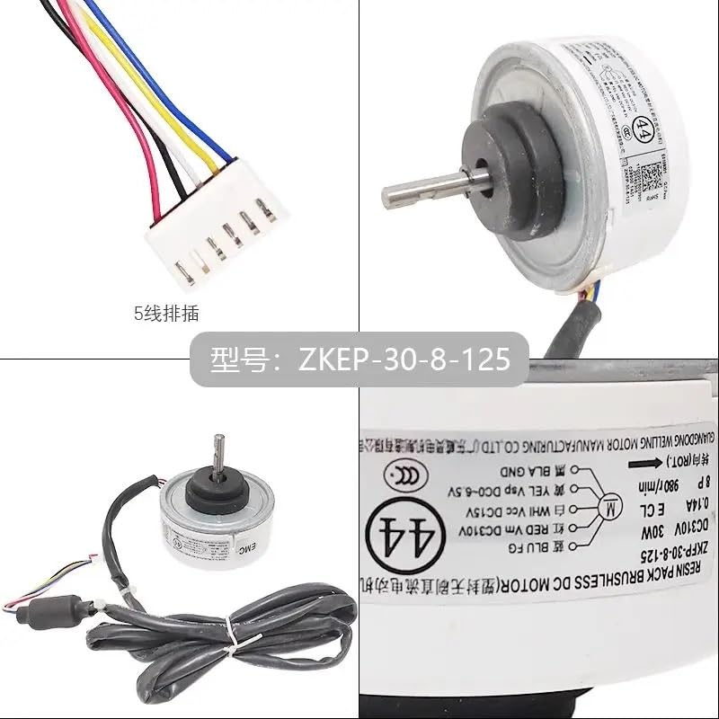 Einrichtungsgegenstände Für Inverter-Klimaanlage Innengerät ZKFP-30-8-125 DC310V 30W DC-Lüfter Bürstenloser Motor Konditionierungsteile