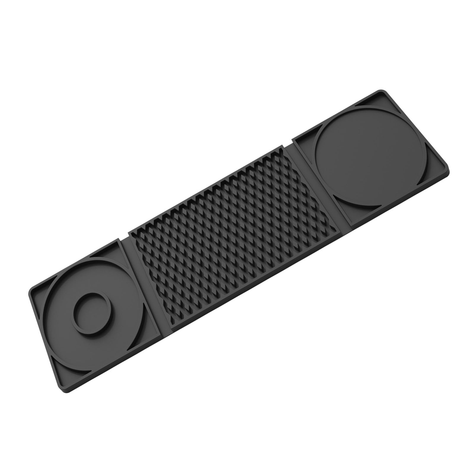 Station Silicone Mat, Raised Drain Texture, Drink Counter Pad and Foldable Table Guard for Cups and Utensils Drain Tray Mat Beverage Station Pad Tableware Drying Counter Cup Holder Kitchen Organizer